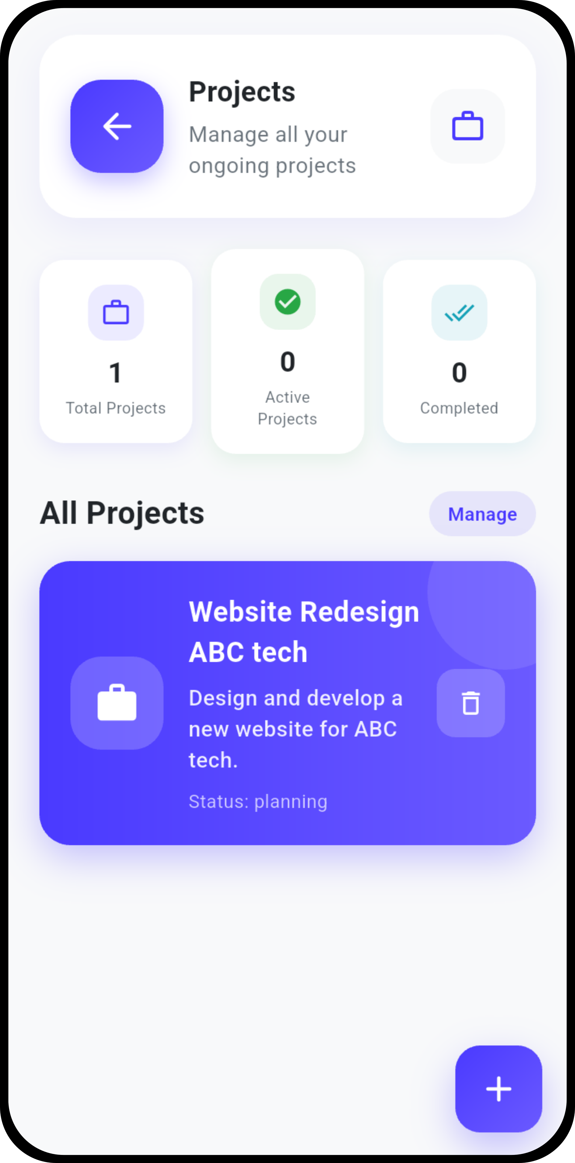 Task Management Panel